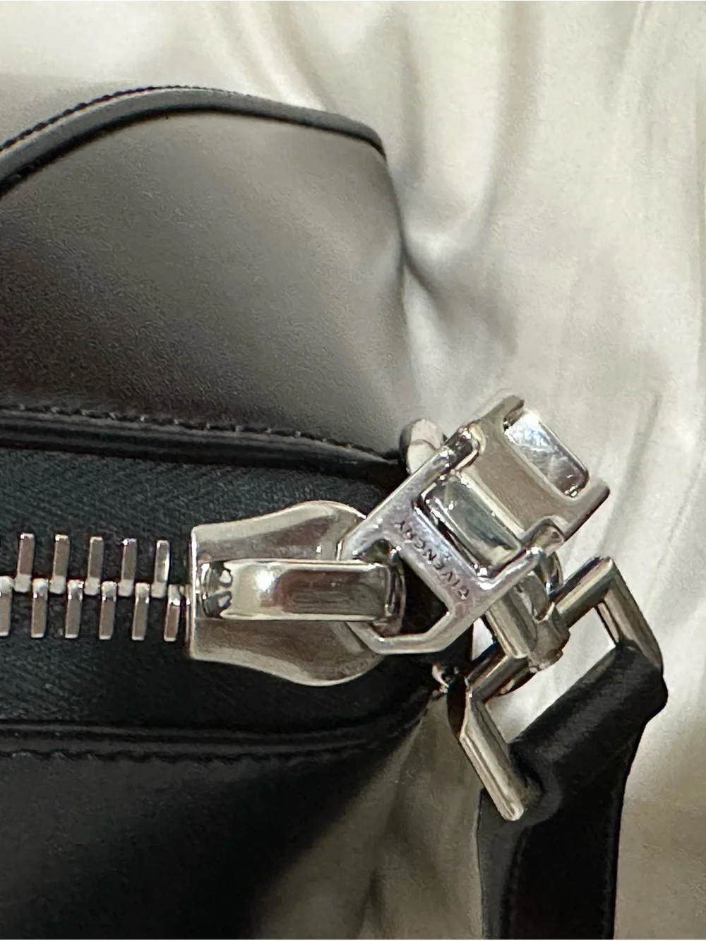 Givenchy Black Leather Small Antigona Satchel with Detachable Strap